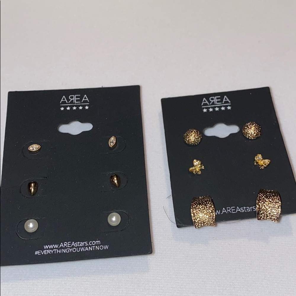 Area Stars Earrings Bundle- NWT